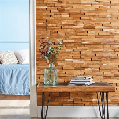 Reclaimed Natural Teak Wooden Cladding Wall Panel