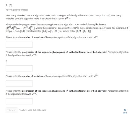 1 A 4 Points Possible Graded How Many Mistakes