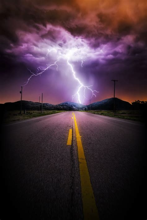 Lightning Road Lightning Photography Lightning Storm Pictures