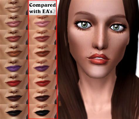 Mod The Sims Semi Realistic Default Lipstick Male Andor Female