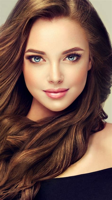 Beautiful Girl Model Juicy Lips Brunette 720x1280 Wallpaper