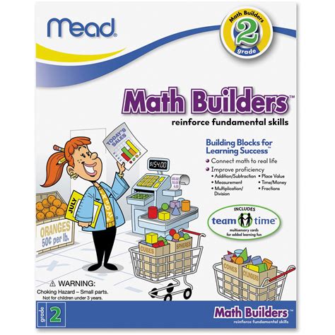 Mead Second Grade Math Builders Workbook Printed Book