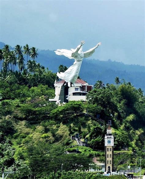 tropical 2 manado sulawesi ‘jesus blessing statue sulawesi statue manado