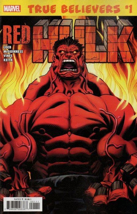 True Believers Hulk Red Hulk 1 Marvel Comics Comic Book Value