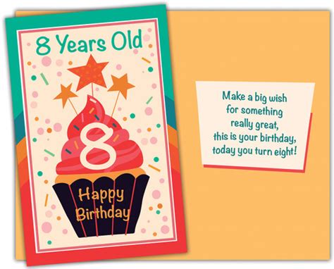Age 8 Birthday Greeting Card
