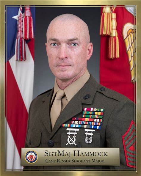 Sergeant Major Jason B Hammock Marine Corps Base Camp Butler Leaders