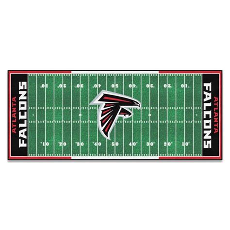 Fanmats Atlanta Falcons 3 Ft X 6 Ft Football Field Rug Runner Rug