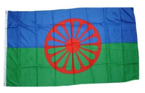 Seit dem mittelalter leben sinti und roma in europa. Flagge / Fahne Sinti und Roma 90 x 150 cm | Organisationen ...