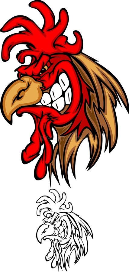 Rooster Head Mascot Logo Stock Vector Image Of Roosters 16995870