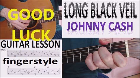 Long Black Veil Johnny Cash Fingerstyle Guitar Lesson Youtube