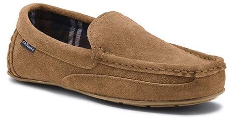 G H Bass And Co Suede Compass Slipper In Tan Brown For Men Lyst