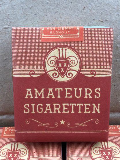 Original Wwii Dutch Complete Box With 50 Cigarette Packages Amateur Sigaretten