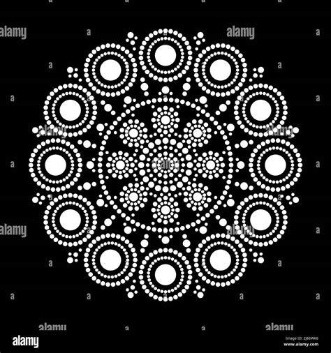 Mandala Ethnic Pattern Aboriginal Round Boho Style Pattern Dot