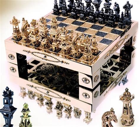 Fancy A Solid Gold Diamond Encrusted Chess Set For 370000