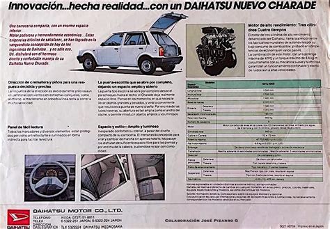 Daihatsu Charade G21 Ficha De Producto 1984 1985 VeoAutos Cl