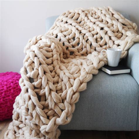 Oakford Super Chunky Knit Blanket By Lauren Aston Designs