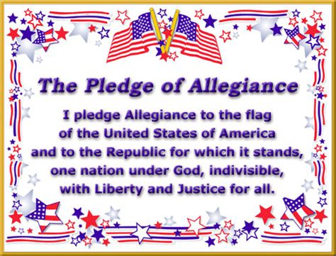 Use these to tape onto jenga blocks or similar wooden blocks for kids to build into a tower in the right order. The Masses: Socialist Roots of The Pledge of Allegiance