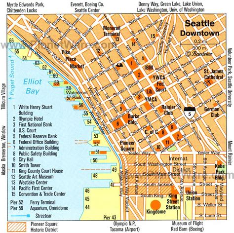 Detailed City Map Of Seattle Street Map
