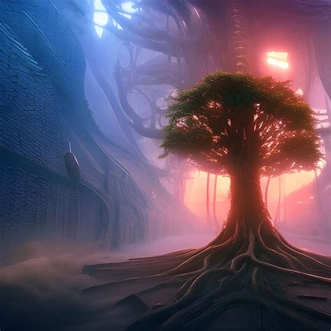 Mystical Tree Digital Art By Alex Kerr Fine Art America