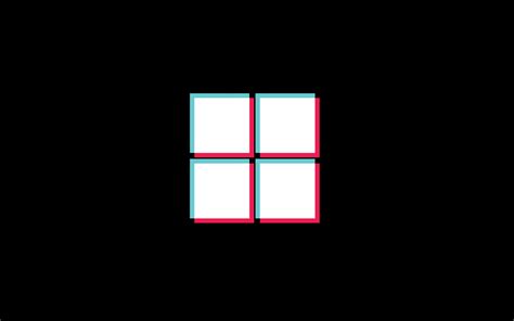 Windows Logo Wallpaper 4k Tiktok Black Background Amoled 5k