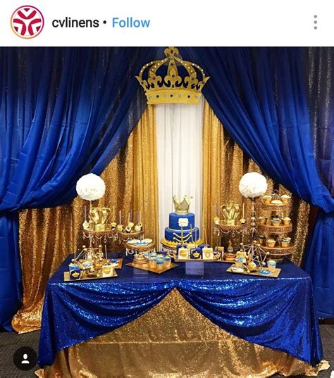 Royal Prince Babyshower Dessert Table And Decor Royal Princeboy