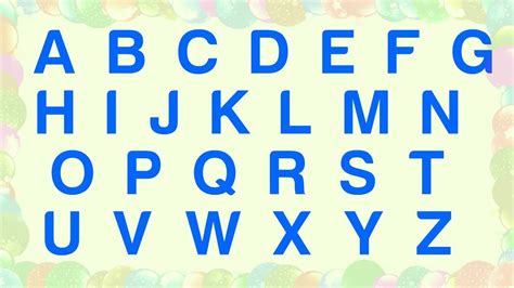Abcd Capital Letters Learn English Alphabet For Kids Youtube