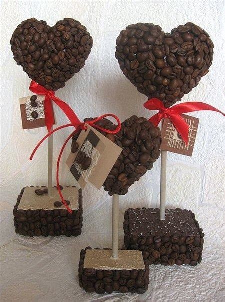 coffee bean art coffee beans valentine day crafts valentines handmade decorations diy decor