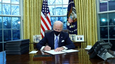 Biden Signs Flurry Of Executive Orders Undoing Trump Era Policies