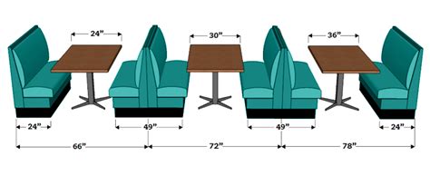 Materials available laminate, teak, melamine and more! Restaurant Booth Dimensions | Booth Seating & Banquette ...