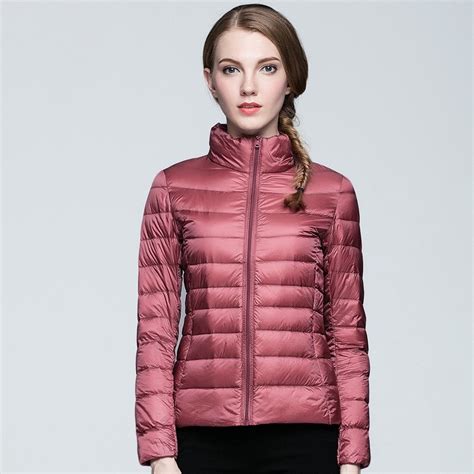 2022 Women Winter Jacket Ultra Light 90 White Duck Down Jackets Casual Portable Winter Coat For