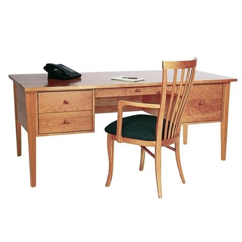 Cherry Wood Executive Desk Home Or Office Solid Wood Vermont Made
