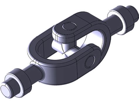 Universal Joint 3d Cad Model Library Grabcad