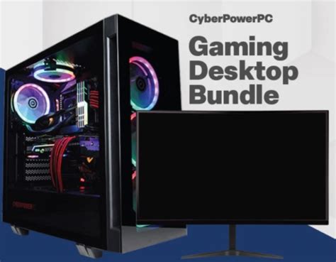 Cyberpower Gaming Desktop Bundle With 27 Curved Monitor Gxi1124bundle