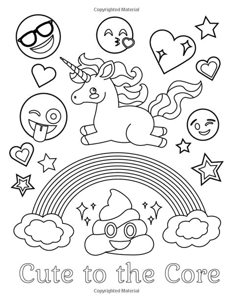 See also these coloring pages below Amazon.com: Emoji Coloring Book of Funny Stuff, Cute Faces ...