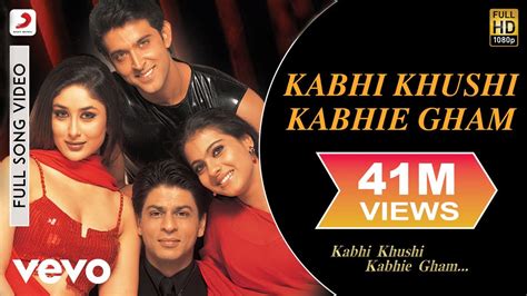 Live performance by lataji is even better than the original. Kabhi Khushi Kabhie Gham Full Video - Title Track | Shah ...