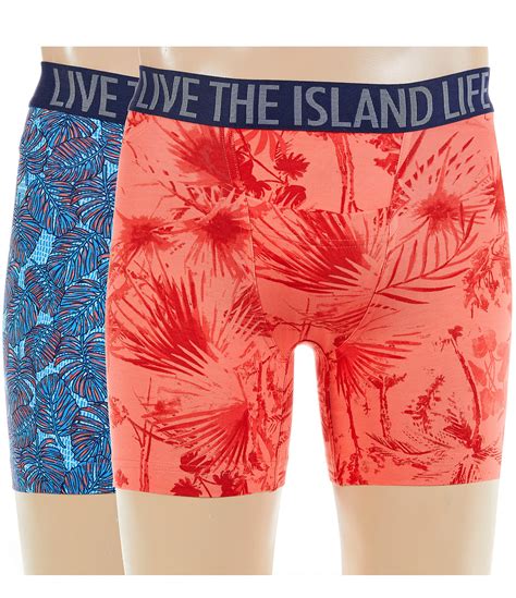 Tommy Bahama Cotton Modal Tropical Printed Inseam Boxer Briefs
