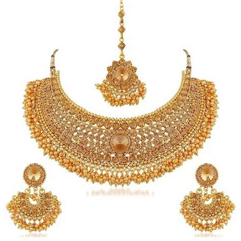 Sukkhi Traditional Gold Plated Kundan Choker Necklace Set For Women At