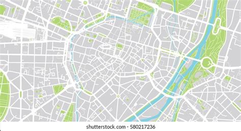 Abstract City Map Illustration Stock Vector Royalty Free 94399852