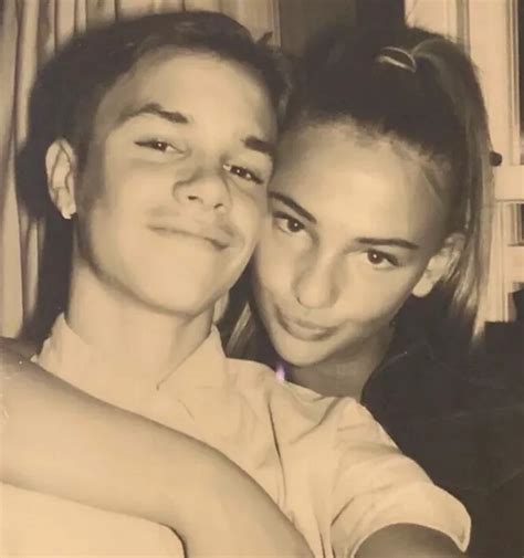 Romeo Beckham 17 Celebrates First Anniversary With Girlfriend Mia Regan As He Shares Loved Up