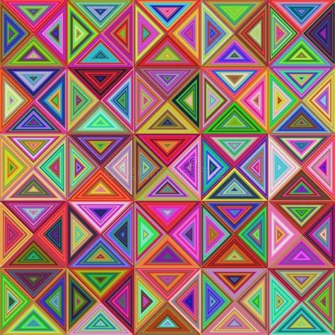 Abstract Colorful Triangle Mosaic Background Stock Vector