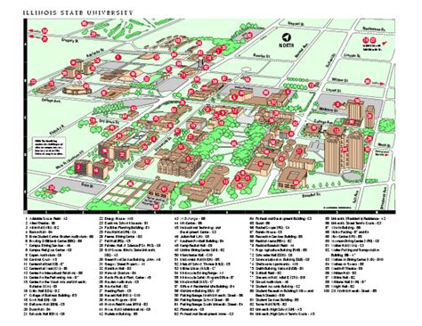 Illinois State University Campus Map Campus Map