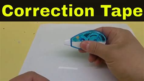 How To Use Correction Tape Full Tutorial Youtube