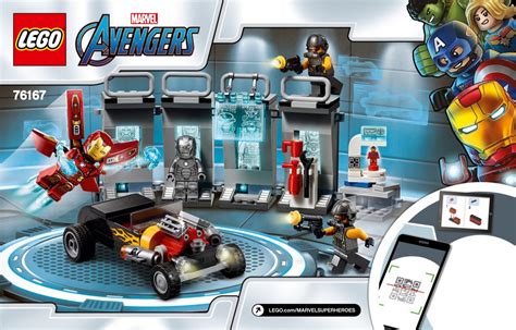 Lego 76167 Iron Man Armoury Instructions Marvel Super Heroes