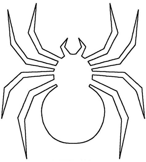 Spider Shape Template 56 Crafts And Colouring Pages Bricolage