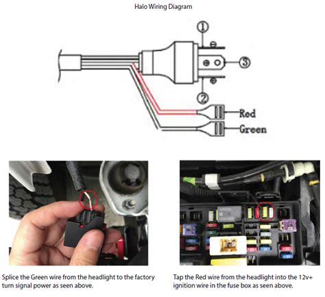 For safety concerns, you can also add an inline fuse on the positive wire for the led light. How to Install Axial LED Halo Headlights w/ Angel Eye DRL & Turn Signals on your Wrangler ...