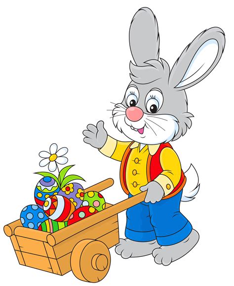 Easter Bunny With Egg Cart Png Picture Gallery Yopriceville High