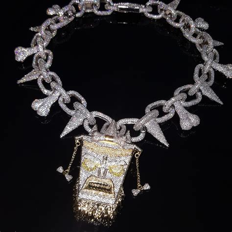 Famous Rapper Theme Pendant Necklace Chain Handmade Top Etsy