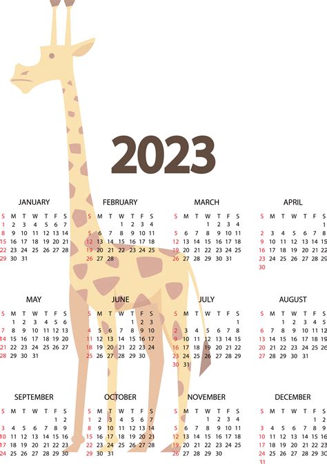 Calendario 2023 Png