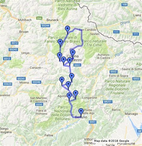 Dolomites Alta Via 1 Relaxed Dolomites Alta Map