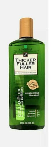 Thicker Fuller Hair Revitalizing Shampoo Cell U Plex Wcaffeine 12oz